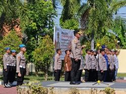 Gelar Apel Jam Pimpinan, Kapolres Tegas Ingatkan Anggota Hindari Gaya Hidup Hedon