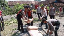 Empat Rumah Roboh Diterjang Puting Beliung, Polres Blora Gerak Cepat Bantu Warga