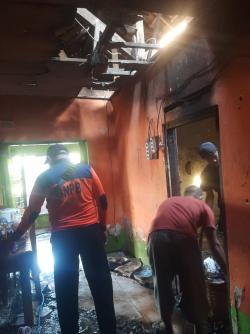 Diduga Korsleting Listrik Dari Kipas Angin Yang Tidak Dimatikan, 1 Rumah Terbakar