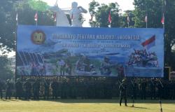 Potret Upacara Peringatan HUT ke-80 TNI di Makodam IV Diponegoro Berlangsung Khidmat