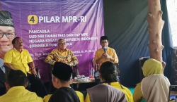 Suasana Akrab, Agun Gunanjar Bicara Empat Pilar dengan Kader Golkar