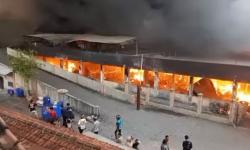 Pasar Wonogiri Terbakar Hebat, Ini Dugaan Api Berasal