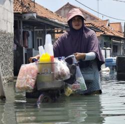 Banjir Rob Rendam Tiga Desa di Indramayu, 7.786 Warga Terdampak