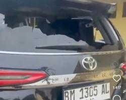 Mobil Kapolres Kuansing Diserang Massa Saat Akan Tertibkan Penambang Emas Ilegal
