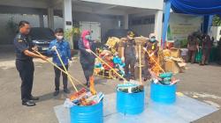 Kejari Semarang Musnahkan Ribuan Barang Bukti Berbagai Kasus Pidana