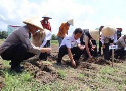 Polres Kebumen Tanam Jagung Serentak Dukung Program Swasembada Pangan Nasional