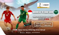 Klik di Sini! Live Streaming Timnas Indonesia vs Arab Saudi di Round 4 Kualifikasi Piala Dunia 2026