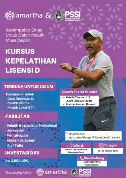 PSSI Asprov NTT dan Amartha Gelar Kursus Lisensi D: Kesempatan Emas untuk Guru dan Pelatih Wanita