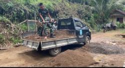 Sasaran Fisik TMMD ke-126 Kodim 0423 Bengkulu Utara Mulai Dikerjakan di Desa Batu Raja R