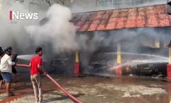 Empat Mobil Dinas Pemkab Bulukumba Hangus Terbakar, Diduga Akibat Korsleting Listrik