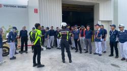 Satlantas Polres Karawang Edukasi Karyawan Industri Soal Safety Riding di Kawasan KIIC