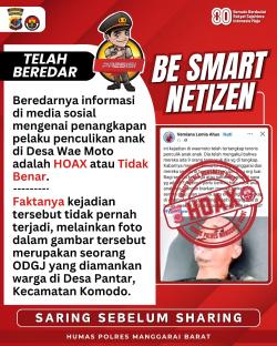 Heboh Isu Penculikan Anak di Wae Moto Ternyata Hoax! Pria yang Diamankan Warga Diketahui ODGJ