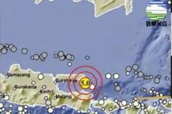 Terasa di Pasuruan hingga Malang, Gempa Sumenep M 5,0