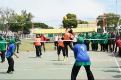 Danrem Lilawangsa Buka Turnamen Voli Putri HUT ke-80 TNI