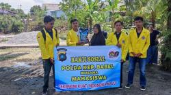 Mahasiswa dan Polda Babel Bersinergi: Aksi Sosial di Bangka Disambut Antusias Warga