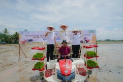 Kick Off Klaster Padi Deli Serdang - Langkat Wujudkan Petani Sejahtera Jaga Ketahanan Pangan Sumut
