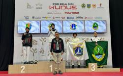 Bripda Shaleha, Polwan Polres Sukoharjo, Sumbang Emas PON Beladiri 2025 dari Taekwondo