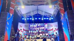 Memukau! Angklung O Tano Batak Hiasi Puncak HUT ke-80 Taput di Tarutung
