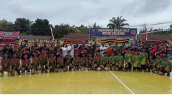 Pukulan Pertama Kompol Bima Anggalaksana Resmi Buka Voli Pelajar HUT ke-80 Brimob