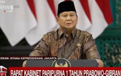 Presiden Prabowo Ibaratkan Kabinetnya Tim Sepak Bola,  Ada Striker yang Tancap Gas