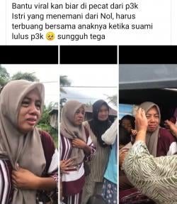 VIRAL! Suami Cerai Istri 2 Hari Sebelum Dilantik Jadi PPPK, Warganet Geram: Lupa Siapa yang Dukung