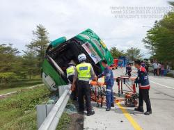 Polisi Masih Selidiki Penyebab Kecelakaan Lalulintas Tunggal Bus Pariwisata di Exit Tol Pemalang