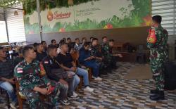 Rangkul Rekan Media, Dansatgas Pamtas Yonarhanud 2 Kostrad Gelar Coffee Morning di Kefamenanu
