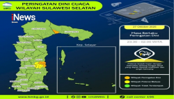 BMKG Peringatkan Potensi Hujan Lebat di Sulsel Hari Ini, Warga Diminta Waspada