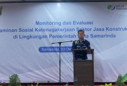 BPJS Ketenagakerjaan Gelar Monev Jasa Konstruksi Bersama Pemkot Samarinda