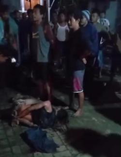 Kepergok Warga, Pelaku Curanmor di Tenjo Bogor Bonyok Dihajar Massa