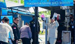 Musnahkan Barang Bukti Narkoba Senilai Rp29,37 T, Presiden Prabowo Sebut Polri Makin Peka