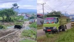 Mobil Dinas Pengangkut Sampah di Barru Diduga Disalahgunakan untuk Angkut Timbunan