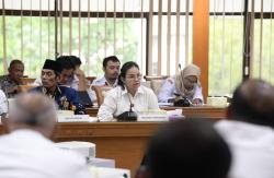 Rakor Bersama Gubernur, Agustina Usulkan Penambahan Pompa dan Pengerukan Kolam Retensi