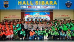 Polres Sragen Gelar Apel Akbar Kebangsaan Buruh, Teguhkan Komitmen Jaga Kamtibmas