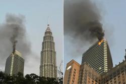 Menara Petronas 3 Kebakaran: Asap Tebal Membumbung di Pusat Kuala Lumpur