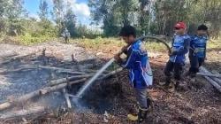 Lahan Gambut Terbakar di Palangka Raya Saat Cuaca Panas, Dalkarhutla Kalteng Segera Padamkan Api