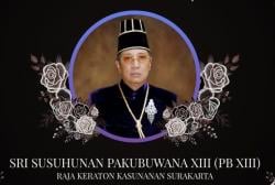 Kabar Duka! Raja Keraton Surakarta Pakubuwana XIII Wafat
