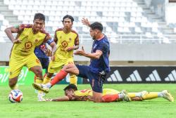 Potret Derby Satu Kota  Sumsel United Melawan Sriwijaya FC Berakhir Imbang