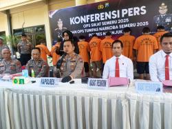 Polres Nganjuk Amankan 16 Pelaku Curat, Curas, dan Curanmor dalam Operasi Sikat Semeru 2025