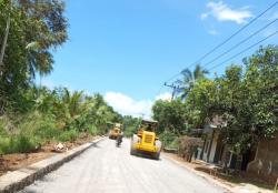 Jalan Sukawaris-Tanjungan Dibangun, Warga Apresiasi Program Inpres Jalan Daerah