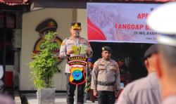 Polresta Sorong Kota Gelar Apel Kesiapsiagaan Bencana 2025