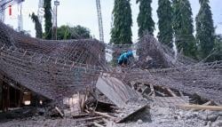 BREAKING NEWS: Pembangunan Gedung MIN 2 Takalar Ambruk, Tidak Ada Korban Jiwa