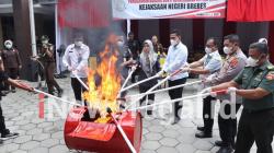 Kejari Brebes Musnahkan Ribuan Obat-obatan Terlarang dan Satu Senpi