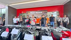 Polres Kukar Ungkap Delapan Tersangka Curanmor Selama Operasi Jaran Mahakam 2025