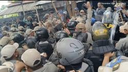 BREAKING NEWS Penertiban PKL di Bomero Citywalk Cianjur Ricuh, 4 Orang Alami Luka-Luka