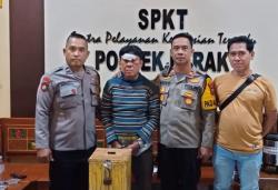 Wajah Bonyok, Residivis Pencuri Kotak Amal Masjid Area Makam Perak Jombang Diamuk Warga