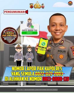 Layanan Pengaduan Polres Karawang Pindah ke Nomor WA Baru, Berlaku Mulai 15 November