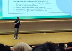 Mahasiswa Harus Melek AI Tapi Tetap Kritis, Begini Trik yang Diberikan Sandhika Galih untuk Gen Z