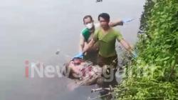 Ditemukan Mayat Lelaki Terapung di Sungai Kemiri Jalingkut Kota Tegal