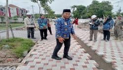 Bupati Tinjau Proyek Koridor Ahmad Yani, Trotoar Terlebar Sragen Segera Rampung